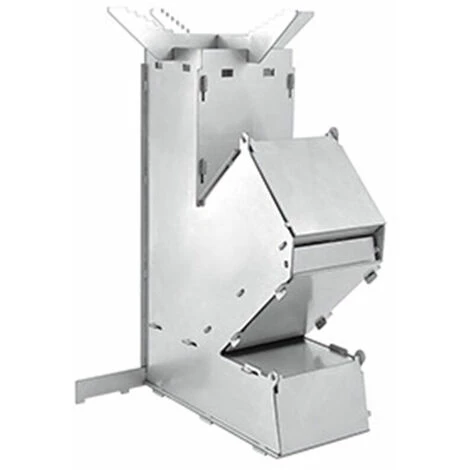 LITZEE Réchaud à Gaz Poêle à Bois Pliable Extérieur Détachable Portable Poêle à Fusée En Acier Inoxydable Poêle à Tente De Camp - S Réchaud à Gaz 3 LITZEE Réchaud à Gaz Poêle à Bois Pliable Extérieur Détachable Portable Poêle à Fusée En Acier Inoxydable Poêle à Tente De Camp - S Réchaud à Gaz