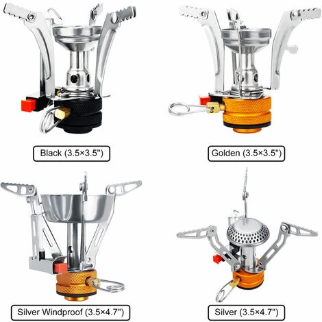 LITZEE Portable Camping Réchaud Mini Réchaud Allumage Adjuatble Valve Outdoor Randonnée Randonnée Cuisine , 3,5" * 3,5" - 3,5" * 3,5" Réchaud à Gaz 5 LITZEE Portable Camping Réchaud Mini Réchaud Allumage Adjuatble Valve Outdoor Randonnée Randonnée Cuisine , 3,5" * 3,5" - 3,5" * 3,5" Réchaud à Gaz – Image 3