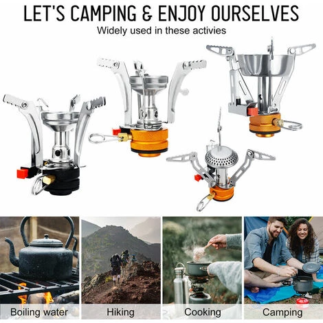 LITZEE Portable Camping Réchaud Mini Réchaud Allumage Adjuatble Valve Outdoor Randonnée Randonnée Cuisine , 3,5" * 3,5" - 3,5" * 3,5" Réchaud à Gaz 6 LITZEE Portable Camping Réchaud Mini Réchaud Allumage Adjuatble Valve Outdoor Randonnée Randonnée Cuisine , 3,5" * 3,5" - 3,5" * 3,5" Réchaud à Gaz – Image 4
