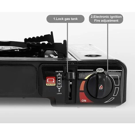 EAUDACè Réchaud à Gaz Portable Avec Valise, 5 EAUDACè Réchaud à Gaz Portable Avec Valise, – Image 3
