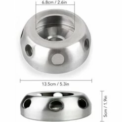 SINCèREETALI Réchaud à Alcool De Camping En Acier Inoxydable, Réchaud à Alcool Portable Rond -Pas Cher Réchaud Boutique 63507873 2
