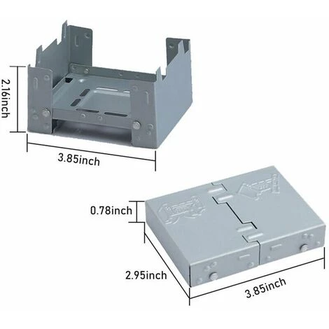 SINCèREETALI Réchaud à Alcool Solide Pliable Portable De Camping En Plein Air 4 SINCèREETALI Réchaud à Alcool Solide Pliable Portable De Camping En Plein Air – Image 2