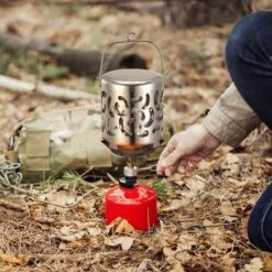 CLEGGFR Chauffage Camping,Portable Réchaud De Camping,Acier Inoxydable Mini Chauffe Eau Camping,Randonnée Accessoire Pour Brûleur De Réchaud à Gaz Butane LO-Ron -Pas Cher Réchaud Boutique 63646215 5