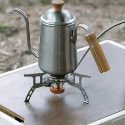 HAPPYSHOPPING Réchaud De Camping En Acier Inoxydable Avec Allume-cigarette électrique Réchaud à Gaz Pliable Avec Valve. -Pas Cher Réchaud Boutique 63705539 3