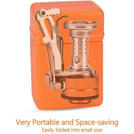 CLEGGFR Réchaud à Gaz Coupe-vent Pliable Avec Allumage Piézo Pour Pique-nique, Randonnée (argent)LO-Ron 7 CLEGGFR Réchaud à Gaz Coupe-vent Pliable Avec Allumage Piézo Pour Pique-nique, Randonnée (argent)LO-Ron – Image 5