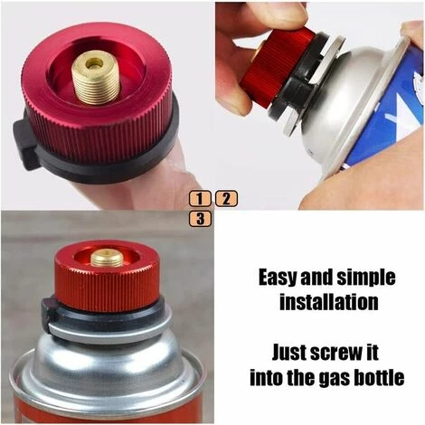 Dontodent 2 Connexion De Réchaud De Camping Adaptateur De Gaz De Camping Adaptateur De Bouteille De Gaz Connexion De Réchaud Pour Réchaud De Camping Brûleur Réchaud (Rouge) 4 Dontodent 2 Connexion De Réchaud De Camping Adaptateur De Gaz De Camping Adaptateur De Bouteille De Gaz Connexion De Réchaud Pour Réchaud De Camping Brûleur Réchaud (Rouge) – Image 2