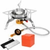 Randaco Réchaud De Camping 3500W Portable Réchaud Gaz Pliable Brûleur à Gaz Anti-Vent Avec Bouton D'Allumage Randonnée - Argent -Pas Cher Réchaud Boutique 63762318 1