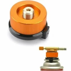SINCèREETALI Poêle Camping Adaptateur Gaz Conversion Tête Adaptateur Pour Canister Butane Vis Cartouche De Gaz Adaptateur Piston, équipement Extérieur -Pas Cher Réchaud Boutique 63818586 4