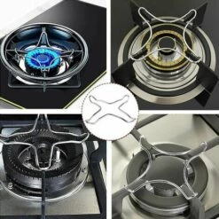 SINCèREETALI 2pcs Réducteurs De Gaz Support Wok Gaz Anneau Wok Cuisinière à Gaz Support Anneau à Gaz Pour Cuisinière Convient Support D'Anneau De Wok Pour Cafetière Cuisinière à Gaz Cuisine 14 * 14 Cm -Pas Cher Réchaud Boutique 63818739 5