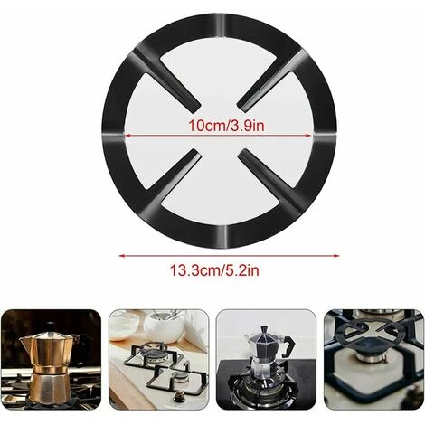 SINCèREETALI Pièce Moka Pot Cuisinière Support Pot Réducteur Anneau Stand Cafetière étagère Accessoires Réducteur De Brûleur Support Pour Anneau De Fixation Pour Cafetière à Expresso Four Et Cuisine (Noir) 4 SINCèREETALI Pièce Moka Pot Cuisinière Support Pot Réducteur Anneau Stand Cafetière étagère Accessoires Réducteur De Brûleur Support Pour Anneau De Fixation Pour Cafetière à Expresso Four Et Cuisine (Noir) – Image 2