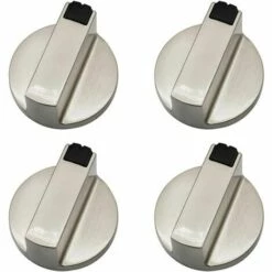 SINCèREETALI Dylan-EU Bouton Cuisinière à Gaz - Lot De 4 Boutons De Commande En Métal 6 Mm Pour Four Et Cuisinière