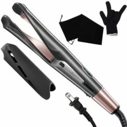 LTS FAFA Fer à Lisser Et Bigoudi 2 En 1, Fer à Friser à Lisser Par Torsion