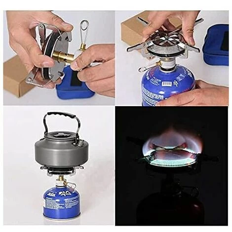 Outillage Réchaud à Gaz De Camping Portable, Cuisinière à Gaz Pour Le Camping Ou Les Festivals, Allumage Manuel LangRay 6 Outillage Réchaud à Gaz De Camping Portable, Cuisinière à Gaz Pour Le Camping Ou Les Festivals, Allumage Manuel LangRay – Image 4