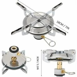 JOORRT Réchaud De Camping Cuisinière à Gaz Portable Pour Randonnées Pédestres Brûleur De Cuisinière Extérieure Avec Connecteur De Poêle Sac De Rangement Pour Pique-nique Barbecue 9 JOORRT Réchaud De Camping Cuisinière à Gaz Portable Pour Randonnées Pédestres Brûleur De Cuisinière Extérieure Avec Connecteur De Poêle Sac De Rangement Pour Pique-nique Barbecue -Pas Cher Réchaud Boutique 64105395 3