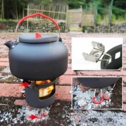MEZHENG Camping Outdoor Spirit Brûleur à Alcool Réchaud De Camping Four Support Ensemble De Supportr -Pas Cher Réchaud Boutique 64119140 3