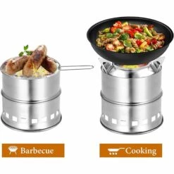 ARC-EN-CIéL Réchaud De Camping Pliable Petit Poêle Portable En Acier Inoxydable Pour Barbecue Randonnée Camping Pique-Nique -Arcenciél -Pas Cher Réchaud Boutique 64126272 5