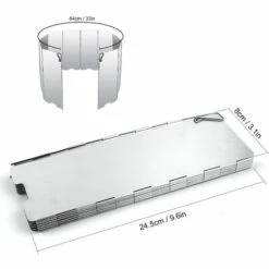 ARC-EN-CIéL Pare-Vent Pliable En Alliage D'aluminium, 10 Assiettes Pare-Vent De Camping Portable Réchaud De Camping, Cuisinière à Gaz Etc -Arcenciél 8 ARC-EN-CIéL Pare-Vent Pliable En Alliage D'aluminium, 10 Assiettes Pare-Vent De Camping Portable Réchaud De Camping, Cuisinière à Gaz Etc -Arcenciél -Pas Cher Réchaud Boutique 64126305 2