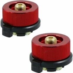 NAXUNNN Lot De 2 Adaptateurs Pour Bouteille Gaz-Pour RéChaud Camping Pour Barbecue Barbecue, ExtéRieur Cartouches Gaz Cartouches Conversion à Vis Le Les Pique Niques Et ActivitéS