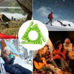 EAUDACè Support De Réservoir De Gaz Pliant, Support De Réservoir De Gaz De Camping En ABS, Antidérapant Réchaud à Gaz Stand, Support Trépied Multi-usages Portable Pour Camping Randonnée Pique-nique Cuisson -Pas Cher Réchaud Boutique 64169623 5