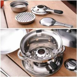 Fei Yu Réchaud à Alcool, Réchaud à Alcool Portable En Acier Inoxydable, Brûleur D'alcool Pour Fondue, Pour Le Camping En Plein Air Ou La Panique, Détachable Et Non Toxique, Durable Et écologique,2Pcs 9 Fei Yu Réchaud à Alcool, Réchaud à Alcool Portable En Acier Inoxydable, Brûleur D'alcool Pour Fondue, Pour Le Camping En Plein Air Ou La Panique, Détachable Et Non Toxique, Durable Et écologique,2Pcs -Pas Cher Réchaud Boutique 64522519 4