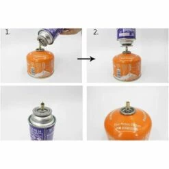 EAUDACè Lot De 3 Adaptateurs De Recharge De Gaz - Buse Type De Bouteille De Gaz Butane / Bidon - Recharge Pour Valve à Vis - Bidon De Gaz Butane -Pas Cher Réchaud Boutique 64942393 5