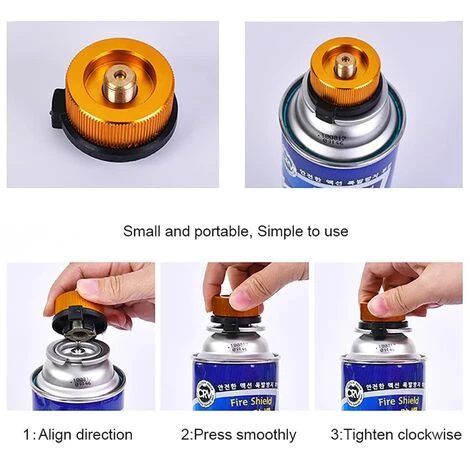 HEGUYEY 2 Pièces Adaptateur Cartouche Camping Gaz, Connecteur Gaz Extérieure Poêle, Adaptateur Réchaud De Camping, Pour Cartouche De Butane à Visser La Cartouche De Gaz Pour Randonnée Camping 4 HEGUYEY 2 Pièces Adaptateur Cartouche Camping Gaz, Connecteur Gaz Extérieure Poêle, Adaptateur Réchaud De Camping, Pour Cartouche De Butane à Visser La Cartouche De Gaz Pour Randonnée Camping – Image 2