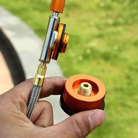 HEGUYEY 2 Pièces Adaptateur Cartouche Camping Gaz, Connecteur Gaz Extérieure Poêle, Adaptateur Réchaud De Camping, Pour Cartouche De Butane à Visser La Cartouche De Gaz Pour Randonnée Camping 6 HEGUYEY 2 Pièces Adaptateur Cartouche Camping Gaz, Connecteur Gaz Extérieure Poêle, Adaptateur Réchaud De Camping, Pour Cartouche De Butane à Visser La Cartouche De Gaz Pour Randonnée Camping – Image 4