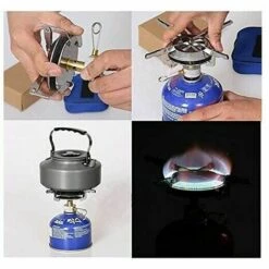 Réchaud à Gaz De Camping Portable, Cuisinière à Gaz Pour Le Camping Ou Les Festivals, Allumage Manuel Accessoires S'arêern -Pas Cher Réchaud Boutique 65357619 2