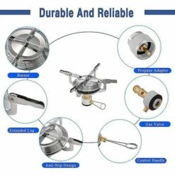 BDD Réchaud De Camping Portable Brûleur De Pique-nique En Plein Air Camping Ustensiles De Cuisine -Pas Cher Réchaud Boutique 65373568 3