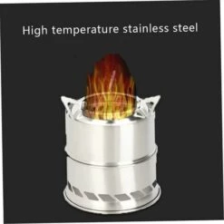 BDD Poêle à Bois Extérieur Portable Mini Poêle Camping Poêle à Bois Léger -Pas Cher Réchaud Boutique 65375283 3