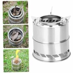 BDD Poêle à Bois Extérieur Portable Mini Poêle Camping Poêle à Bois Léger -Pas Cher Réchaud Boutique 65375283 5