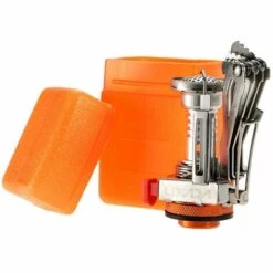 BDD Réchaud De Poche Portable Mini Réchaud Intégré Tout-en-un De Camping (Orange)