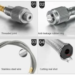 BDD Accessoire Pour Réchaud à Gaz Adaptateur De Poêle à Gaz 1PC Tuyau De Camping En Plein Air Ligne De Raccord De La Tête Gaz De Camping En Plein Air 50 Cm -Pas Cher Réchaud Boutique 65375983 3