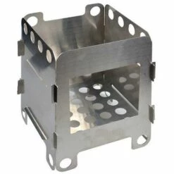 BDD Portable En Acier Inoxydable Léger Pliant Poêle À Bois Poche Réchaud À Alcool Cuisine En Plein Air Camping1pcs