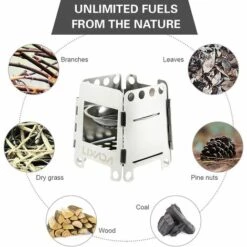 JUNJUN Camping Poêle En Réchaud à Bois Léger Acier Inoxydable Portable Réchaud à Alcool Solidifié Cuisine En Plein Air Pique-Nique Barbecue Camping 9 JUNJUN Camping Poêle En Réchaud à Bois Léger Acier Inoxydable Portable Réchaud à Alcool Solidifié Cuisine En Plein Air Pique-Nique Barbecue Camping -Pas Cher Réchaud Boutique 65414535 4