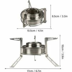 OSQI Réchaud à Alcool De Camping Portable Pour Camping, Randonnée, Outdoor, Pique-Nique -Pas Cher Réchaud Boutique 65500593 3