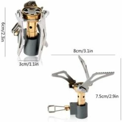 OSQI Survival Oven Stove Mini Portable Folding Gas Four For Camping Outdoor Stove Pique-nique Accessoires (Argent) -Pas Cher Réchaud Boutique 65502330 5