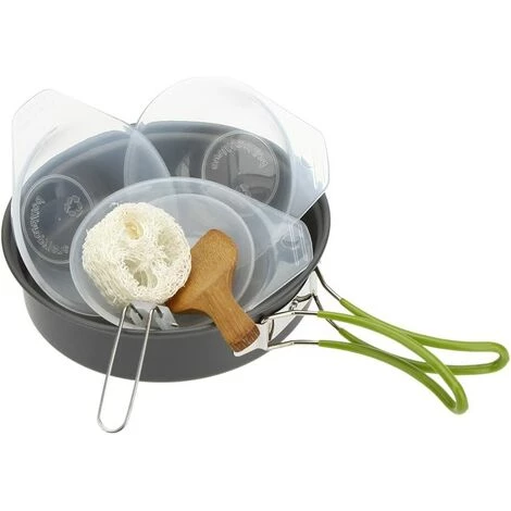 OSQI Ustensiles De Cuisine De Camping, Ensemble De Cuisine Portable Multifonctionnel Pour 2 à 3 Personnes Pour Le Camping En Plein Air, La Randonnée, Le Pique-nique 5 OSQI Ustensiles De Cuisine De Camping, Ensemble De Cuisine Portable Multifonctionnel Pour 2 à 3 Personnes Pour Le Camping En Plein Air, La Randonnée, Le Pique-nique – Image 3