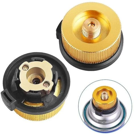 DONTODENT Lot De 2 Adaptateurs De Gaz De Camping à Arrêt Automatique Pour Bidon De Butane à Visser La Cartouche De Gaz 3 DONTODENT Lot De 2 Adaptateurs De Gaz De Camping à Arrêt Automatique Pour Bidon De Butane à Visser La Cartouche De Gaz