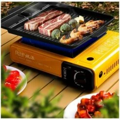 Ensoleillé Camp Bistro Réchaud à Gaz, Réchaud De Camping, Puissance , Réchaud Extérieur Compact, Avec Mallette Pour Un Transport Facile(Sans Réservoir De Gaz à Cassette) -Pas Cher Réchaud Boutique 65631780 4