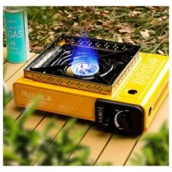 Ensoleillé Camp Bistro Réchaud à Gaz, Réchaud De Camping, Puissance , Réchaud Extérieur Compact, Avec Mallette Pour Un Transport Facile(Sans Réservoir De Gaz à Cassette) -Pas Cher Réchaud Boutique 65631780 5