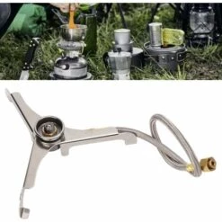 ABCRITAL Adaptateur De Réchaud De Camping Résistant à La Chaleur Pour L'extérieur Connecteur De Réchaud à Gaz Pour Trépied Stockage Portable Facile Pour Le Camping -Pas Cher Réchaud Boutique 65653915 3