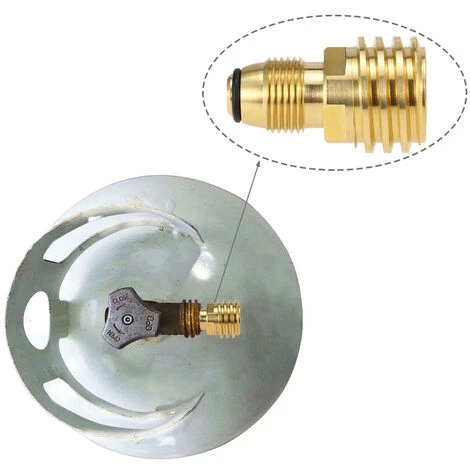 TANCYCO Adaptateur De Réservoir De Propane En Laiton Massif Vanne De Régulation Réservoir POL De Sécurité Converti En QCC1/Type1 5 TANCYCO Adaptateur De Réservoir De Propane En Laiton Massif Vanne De Régulation Réservoir POL De Sécurité Converti En QCC1/Type1 – Image 3