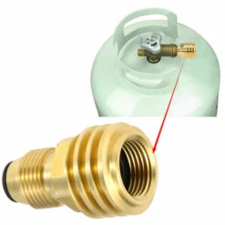 TANCYCO Adaptateur De Réservoir De Propane En Laiton Massif Vanne De Régulation Réservoir POL De Sécurité Converti En QCC1/Type1 10 TANCYCO Adaptateur De Réservoir De Propane En Laiton Massif Vanne De Régulation Réservoir POL De Sécurité Converti En QCC1/Type1 -Pas Cher Réchaud Boutique 65679795 4