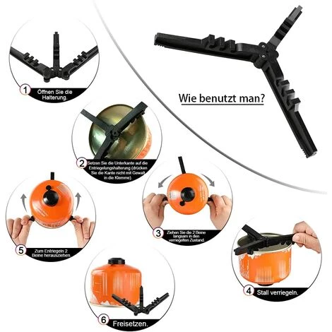 HABIENTôT Support De Réservoir De Gaz Réchaud à Gaz Stand Pliable Cartouche Canister Support Trépied Multi-usages Portable Pour Camping 1 Pièce Oi-FRIS 7 HABIENTôT Support De Réservoir De Gaz Réchaud à Gaz Stand Pliable Cartouche Canister Support Trépied Multi-usages Portable Pour Camping 1 Pièce Oi-FRIS – Image 5