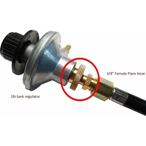 LIFCAUSAL Régulateur De Réservoirs De Propane De 0,5 Kg Connexion De L'adaptateur De Bidon De Propane En Métal Convertir En Filetage évasé Mâle 3/8" (5/8" 18UNF) Pour Barbecue De Camping Portable En Plein Air 5 LIFCAUSAL Régulateur De Réservoirs De Propane De 0,5 Kg Connexion De L'adaptateur De Bidon De Propane En Métal Convertir En Filetage évasé Mâle 3/8" (5/8" 18UNF) Pour Barbecue De Camping Portable En Plein Air – Image 3