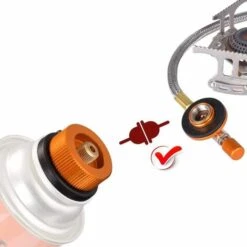 PERLE RARE Adaptateur De Bouteille De Gaz Convertisseur De Gaz Pour Brûleur De Poêle Réchaud De Camping Cartouche De Gaz Butane à Visser(3 Pcs) -Pas Cher Réchaud Boutique 65797057 4