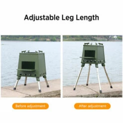 LITZEE Réchaud à Gaz Réchaud De Camping Pliant Réchaud à Bois Portable Avec Pieds Rétractables Pour Le Camping Randonnée Sac à Dos Réchaud De Cuisine En Plein Air - S-Noir Réchaud à Gaz -Pas Cher Réchaud Boutique 65812995 2