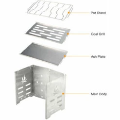 LITZEE Réchaud à Gaz Réchaud De Camping Pliable En Acier Inoxydable Portable Avec Plateau à Alcool Et Soufflet Pour Barbecue Pique-nique - Argent Réchaud à Gaz 10 LITZEE Réchaud à Gaz Réchaud De Camping Pliable En Acier Inoxydable Portable Avec Plateau à Alcool Et Soufflet Pour Barbecue Pique-nique - Argent Réchaud à Gaz -Pas Cher Réchaud Boutique 65813964 4