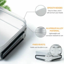 LITZEE Boîte à Lunch Ultralégère De 1600 Ml Avec Poignées Pliables Pour Le Camping En Plein Air, La Randonnée, Le Pique-nique - Ensemble 1 - Ensemble 1 Réchaud à Gaz -Pas Cher Réchaud Boutique 65814158 2